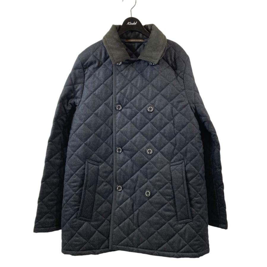 マッキントッシュ MACKINTOSH キルティングコート グレー×オリーブ 