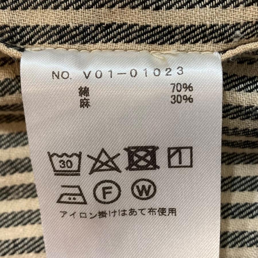 COMOLI コモリ ストライプ シャツジャケット V01 01023 ベージュ 
