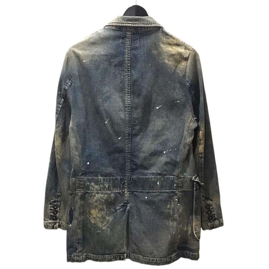 タグ付け　ラルフローレンRRLダメージ加工 ジャケット Sサイズ RRL Ralph Lauren（ダブルアールエル） 【値下げ】RRL 加工デニム