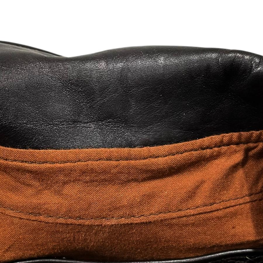 AVIREX ブラウンレザーシアリングジャケット 40 中古・古着通販