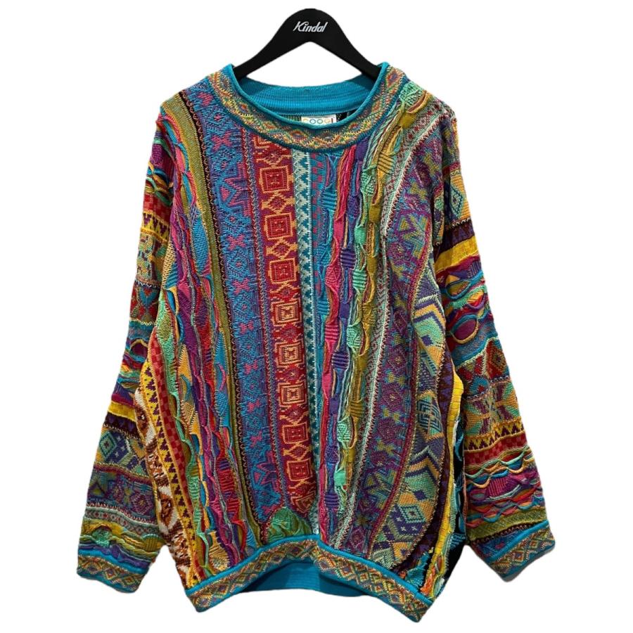 超レア Russ着 COOGI クージー 3D コットン ニット セーター M 超レア Russ着 COOGI クージー 3D コットン ニット セーター M