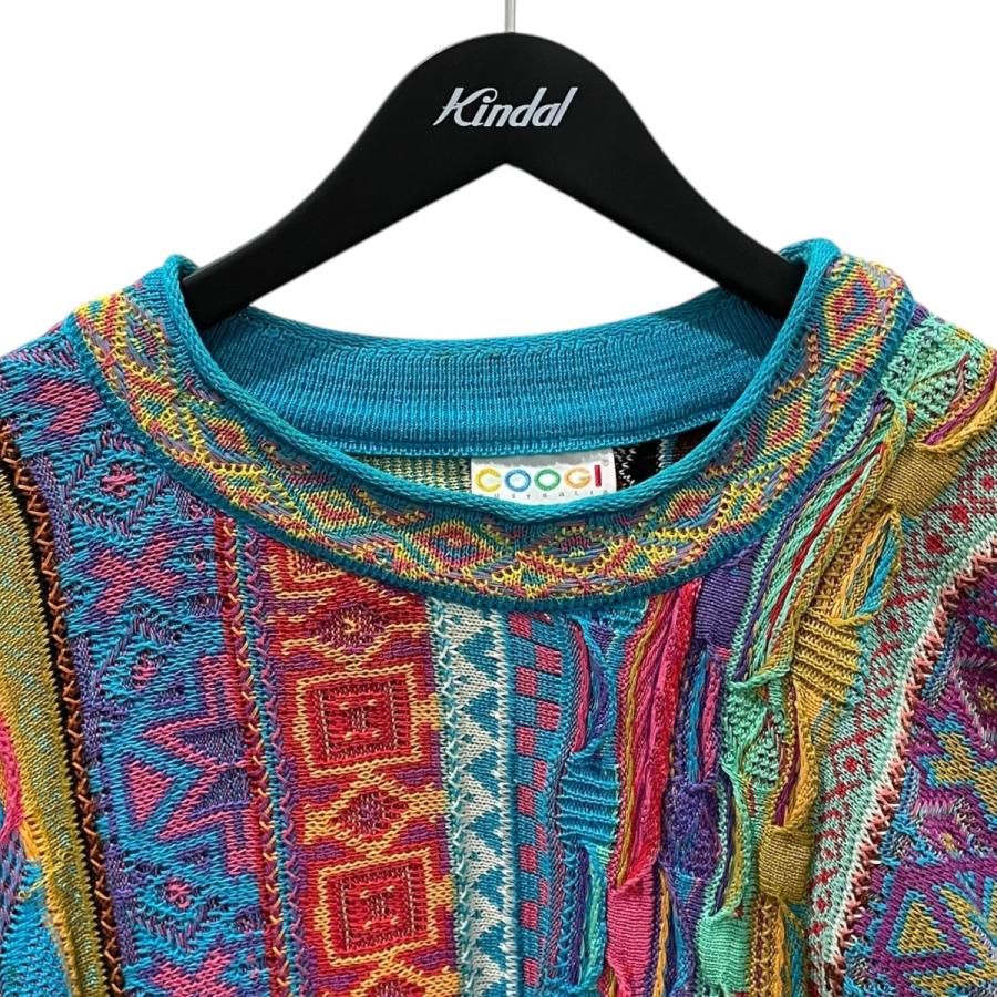 クージー COOGI 3Dコットンニットセーター パープル・レッド