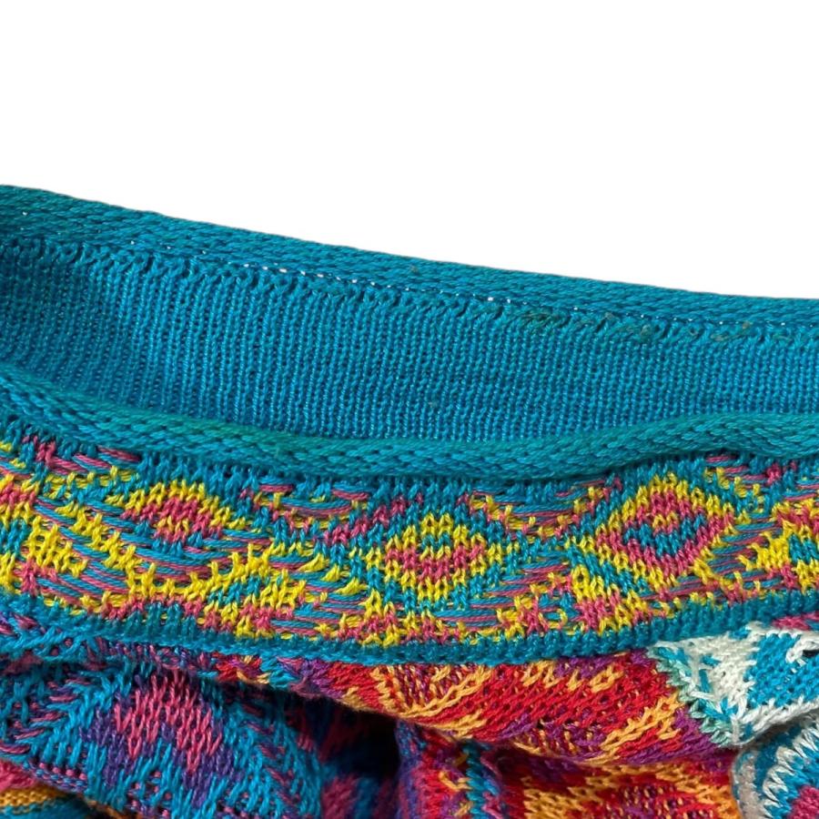 【希少1点物】COOGI クージー 3Dニット セーター L 総柄 緑 赤 青 希少1点物】COOGI クージー 3Dニット セーター L 総柄 緑 赤 青