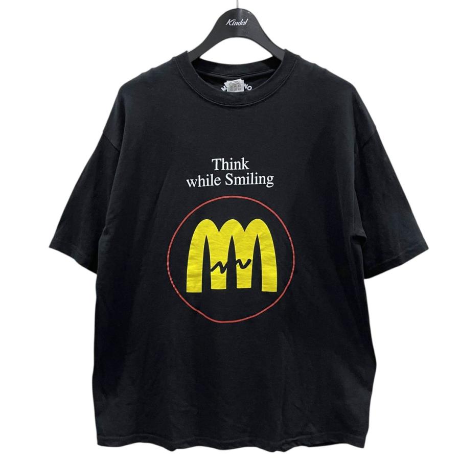 MIN-NANO ミンナノ MINNANO プリントTシャツ Think While Smiling