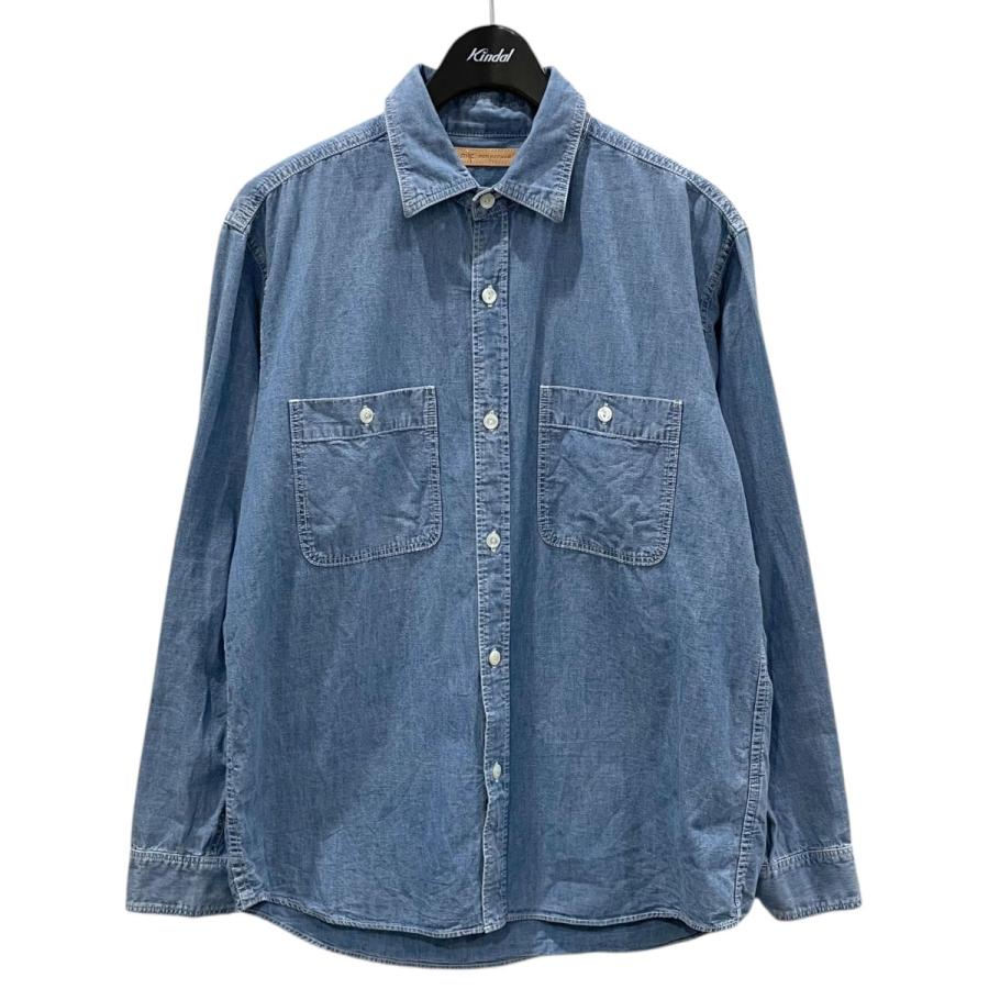 「M」RHC RON HERMAN デニムワークシャツ RHC Ron Herman 【値下げ】RHC インディゴシャンブレーシャツ Indigo