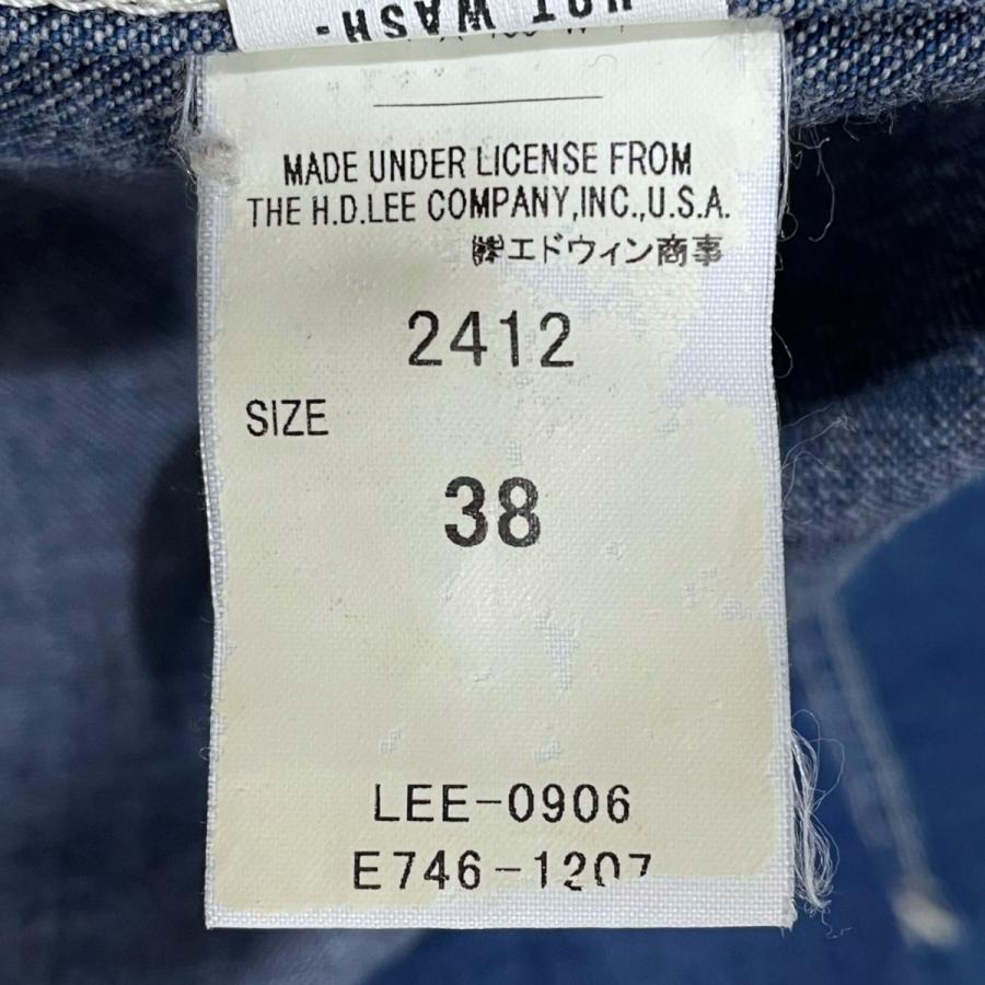 LEE / 91-Jデニムカバーオール2412 サイズ38 LEE(リー) 91-J復刻 カバーオール 2412 2412 インディゴ サイズ