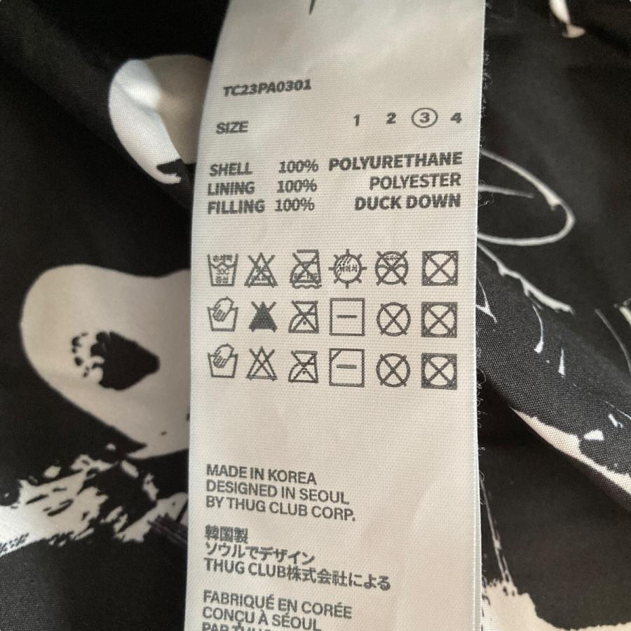 サグクラブ THUG CLUB leather puffer jacket ダウンジャケット