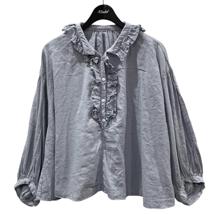 ネストローブnest Robe＊近江晒しフラワーカラーリネンブラウス ネストローブ近江晒しフラワーカラー ブラウス