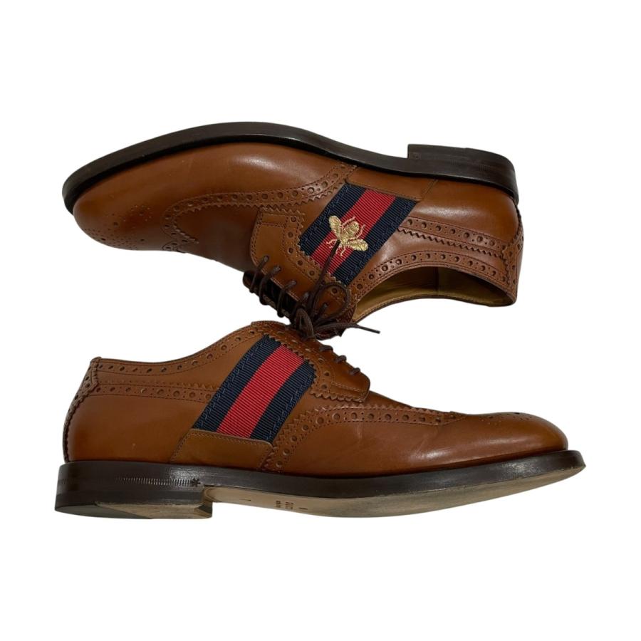 GUCCI（グッチ） 【値下げ】GUCCI レザーシューズ 473683 ブラウン