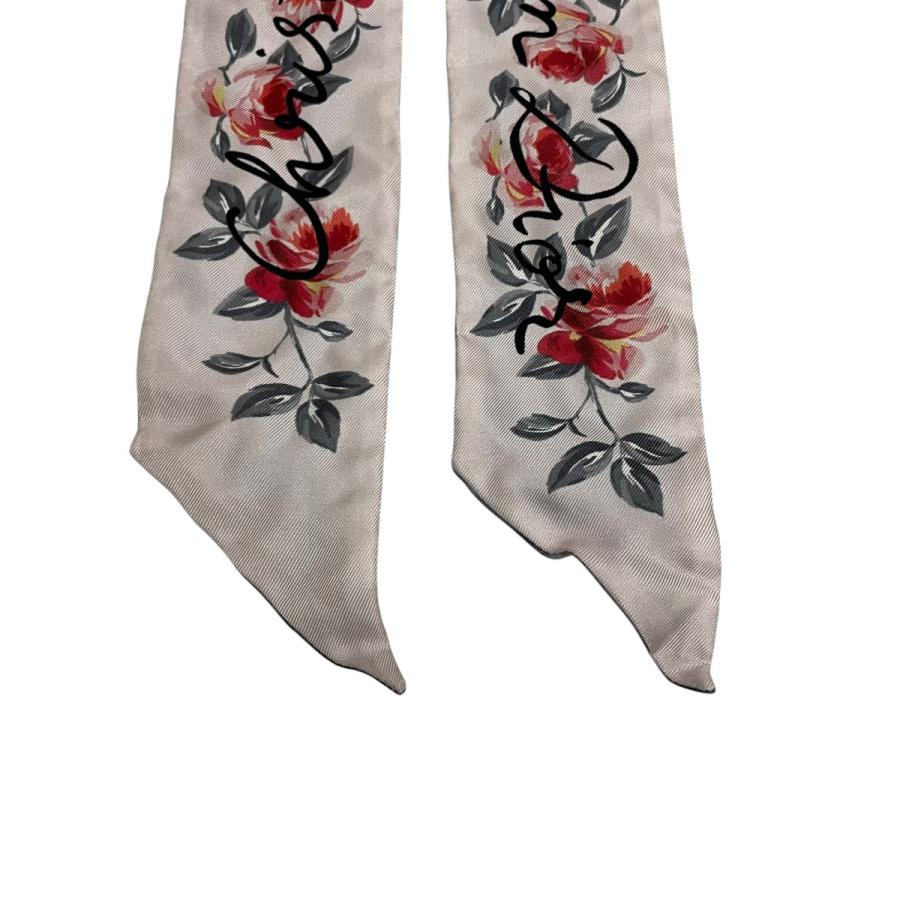 クリスチャンディオール Christian Dior 花柄 スカーフ ピンク