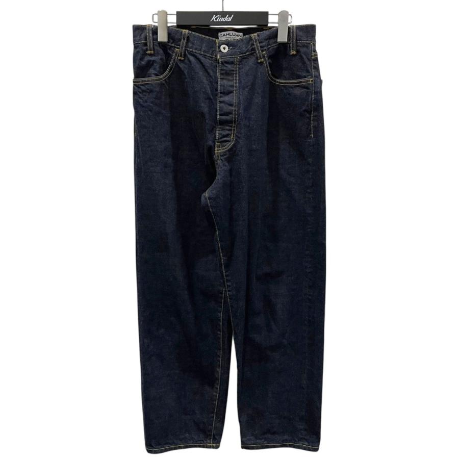 値下げ】CAHLUMN デニムパンツ 241-1408 インディゴ サイズ：M (EC 