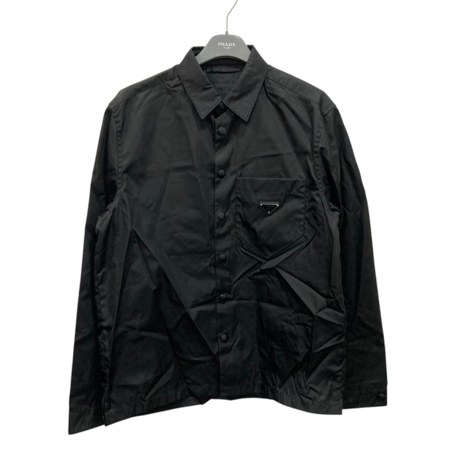 2525　美品　プラダ　PRADA ジャケットシャツコート　38サイズ PRADA（プラダ） シャツジャケット ブラック サイズ：M : カインドオル