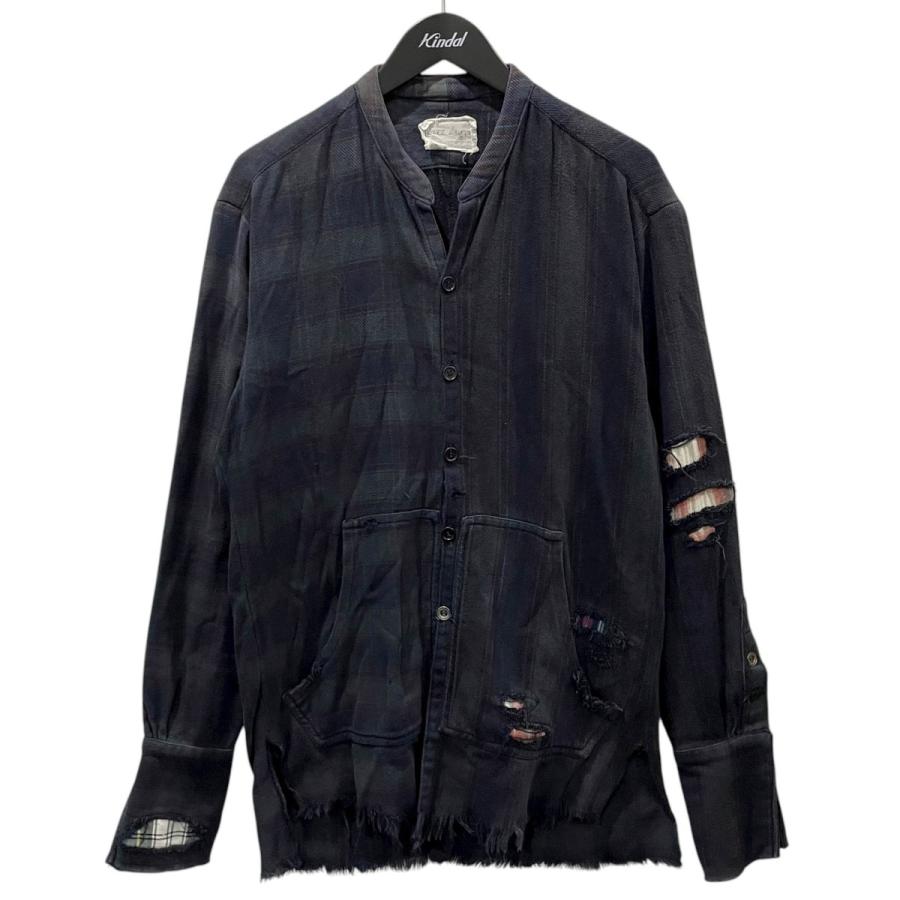 値下げ】GREG LAUREN 加工チャック柄シャツ Venice Night Studio Shirt