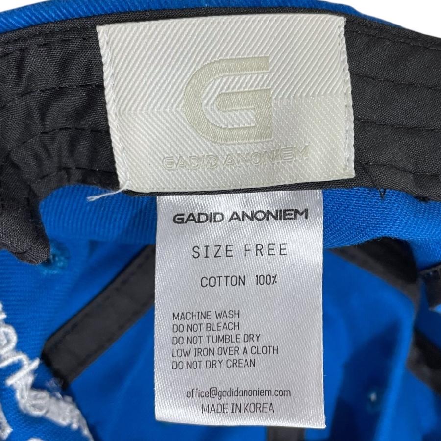 GADID ANONIEM LUKE キャップ 値下げ】GADID ANONIEM キャップ LUKE ／ BLUE ルーク ブルー サイズ