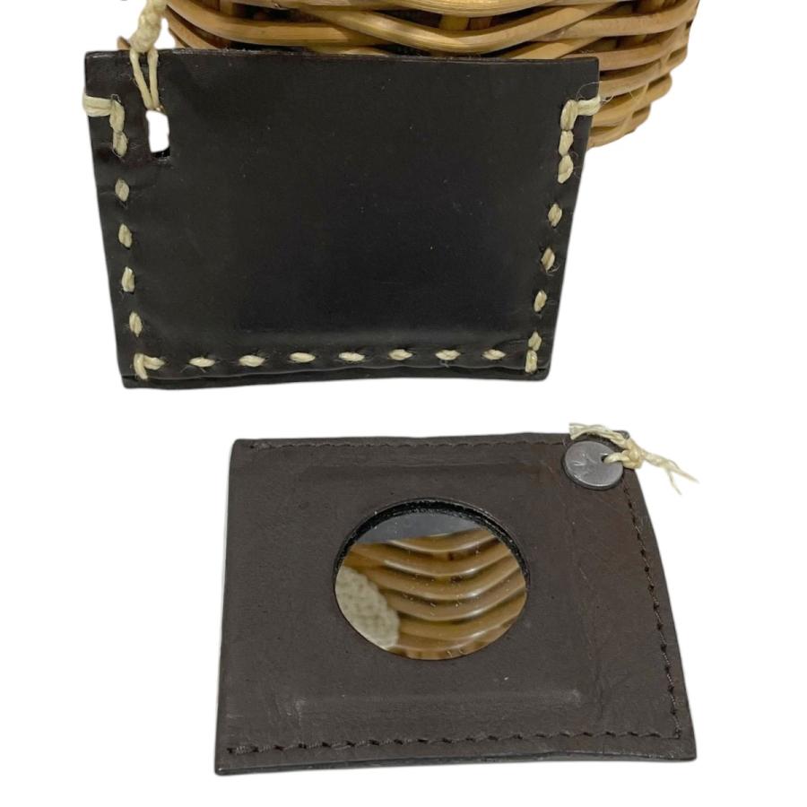 エバゴス ebagos 2WAYミニかごバッグ ナチュラル・ブラウンの画像