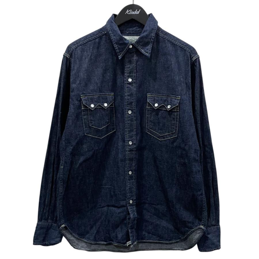 ササフラス　デニムシャツ　Mサイズ　SASSAFRAS SASSAFRAS（ササフラス） デニムシャツ Weeds Diggger Shirt ウィーズ