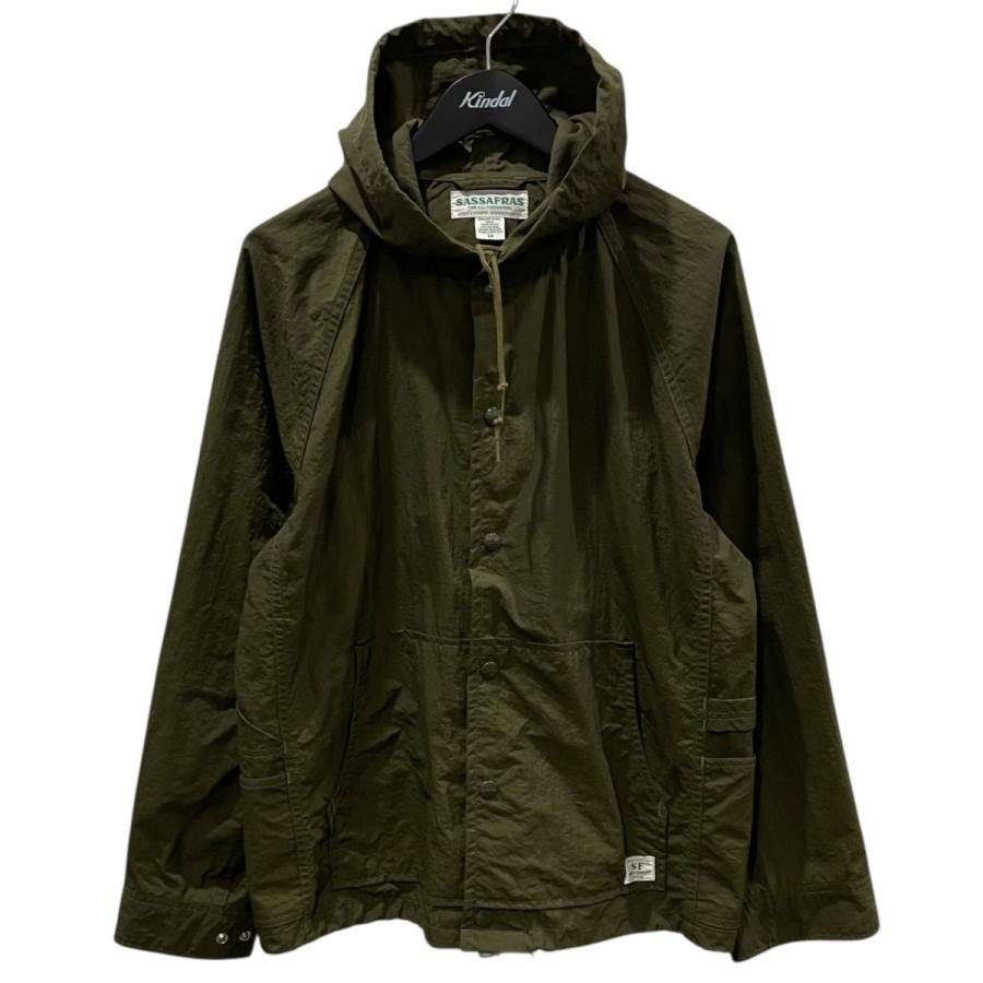 ジャケット・アウター SASSAFRAS GARDENER BUD N BREAKER SASSAFRAS（ササフラス） フーデッドナイロンジャケット Gardener Bud