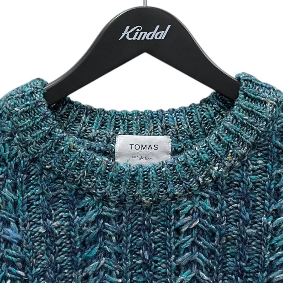 TOMAS×Ron Herman ニットセーター RH-W18001 ブルー・グリーン サイズ