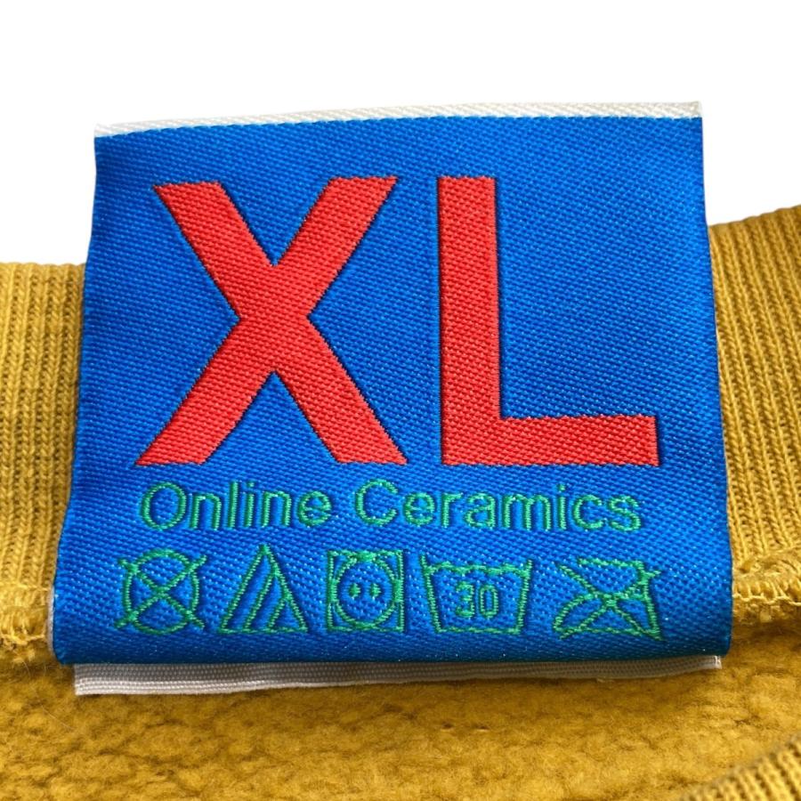値下げ】Online Ceramics スウェットトレーナー イエロー サイズ：XL