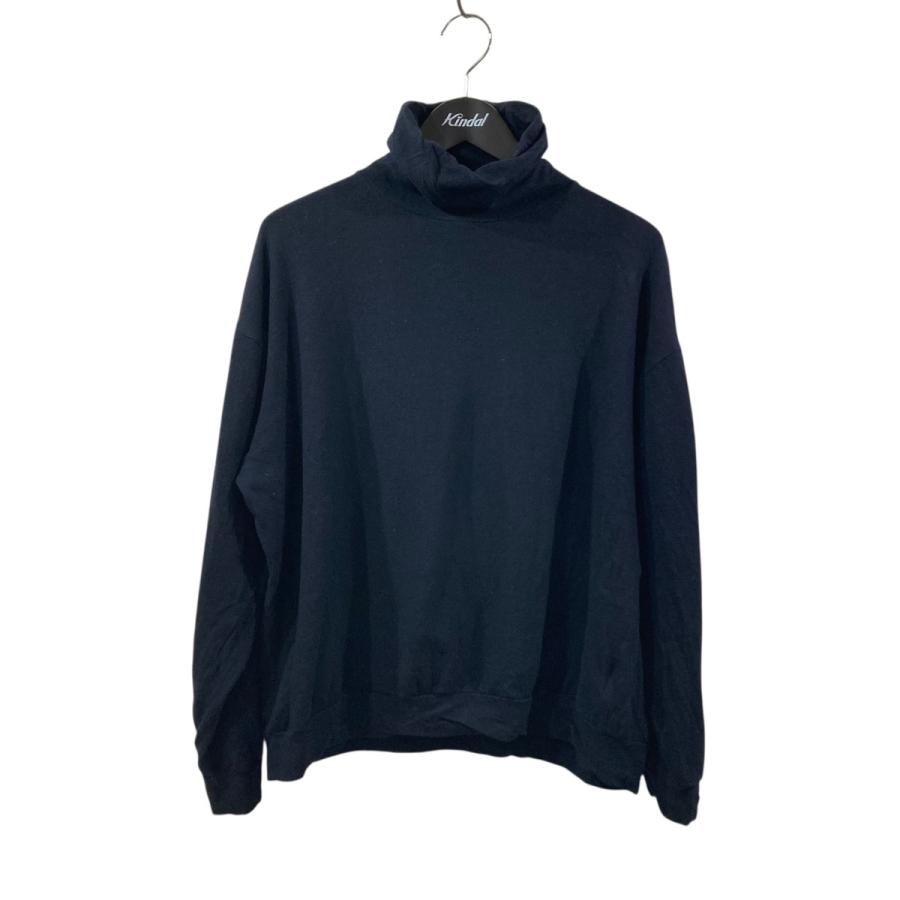 COMOLI（コモリ） タートルネックニット W03-05016 ネイビー