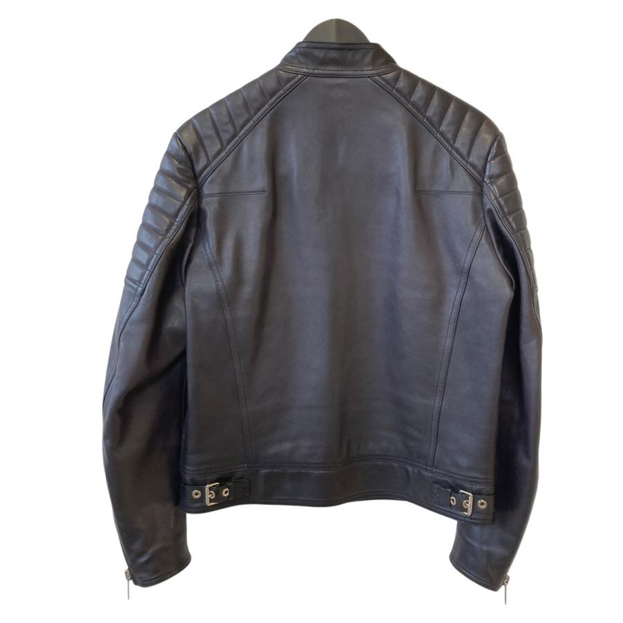 Dior homme コットン　ライダースジャケット　シャツ Dior HOMME ディオールオム Homme 14SS レザー シングルライダース