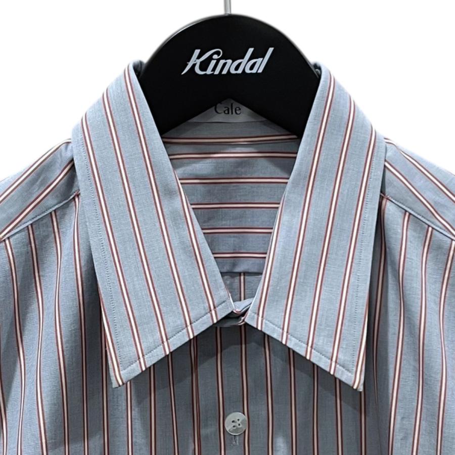 cal（カル） 【値下げ】Cale ストライプ柄シャツ C253F02B01 ブルー