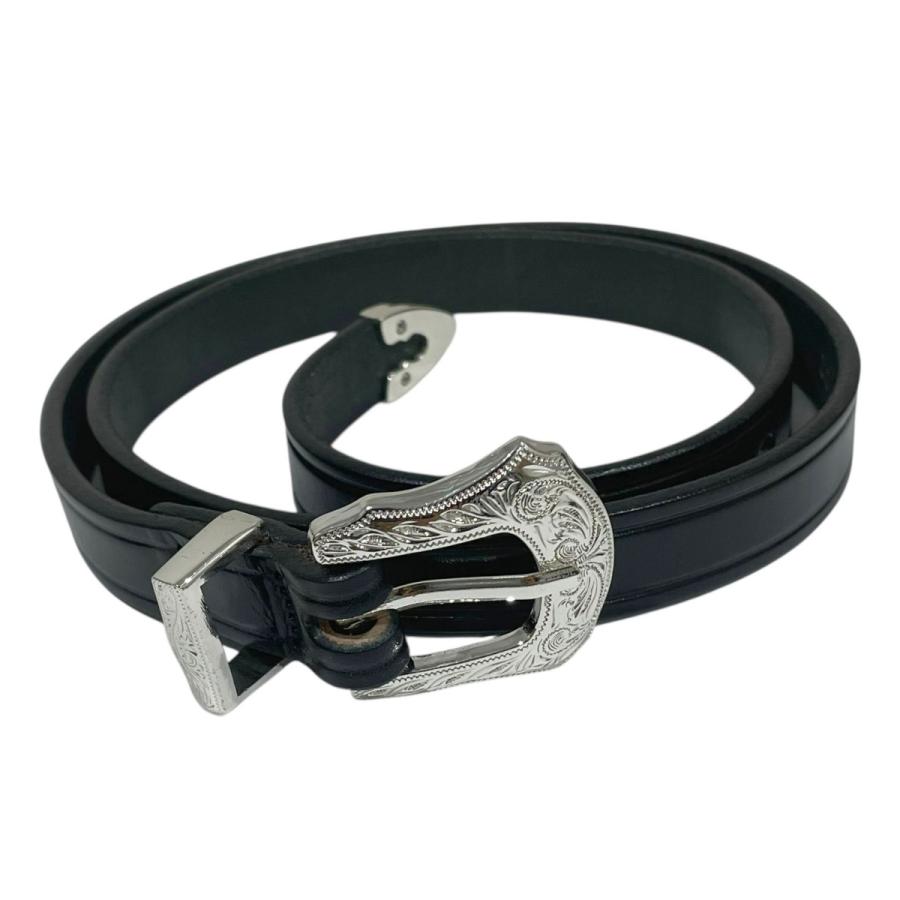 TORY LEATHER（トリーレザー） レザーベルト 3／4 inch 3-Piece Silver