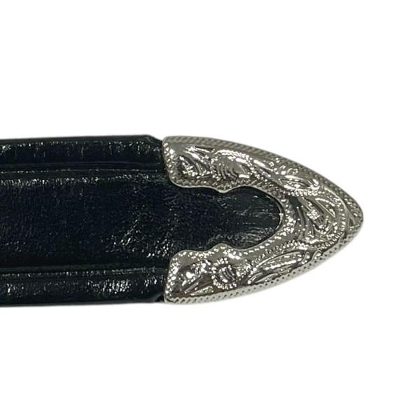 TORY LEATHER（トリーレザー） レザーベルト 3／4 inch 3-Piece Silver
