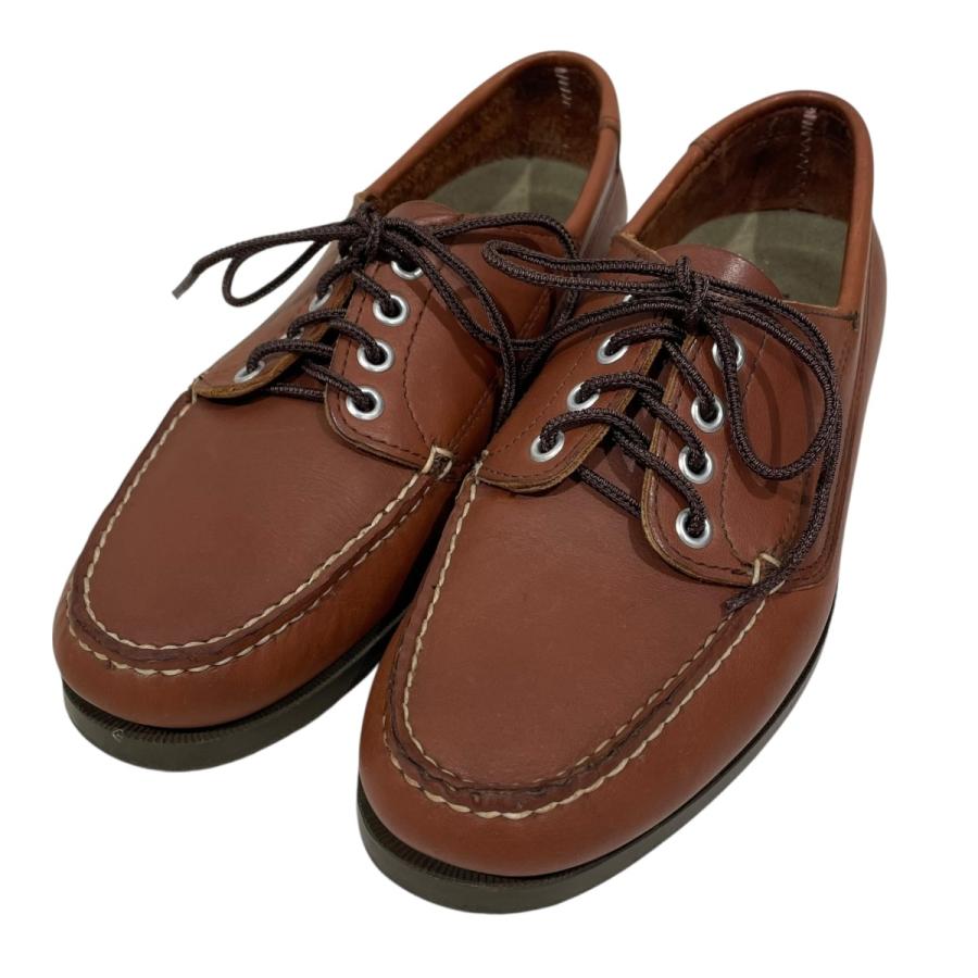90sエルエルビーンLLBEANブラウンレザーモカシンデッキシューズ茶色革靴古着 L.L.Bean（エルエルビーン） デッキシューズ Handsewn Moccasins