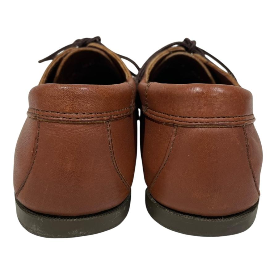 90sエルエルビーンLLBEANブラウンレザーモカシンデッキシューズ茶色革靴古着 L.L.Bean（エルエルビーン） デッキシューズ Handsewn Moccasins