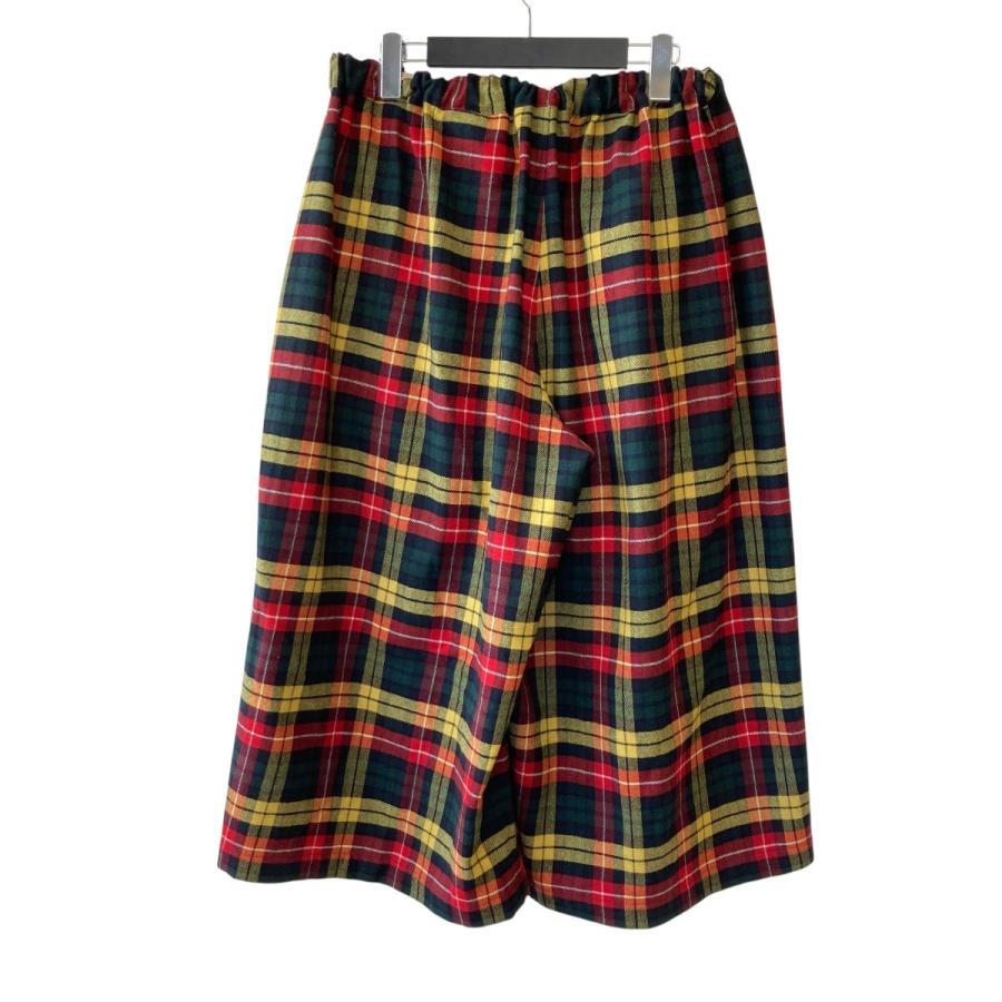 【値下げ】TAO COMME des GARCONS 25AW チェック ワイドパンツ TP-P010 イエロー×レッド×グリーン サイズ：フリーサイ_1