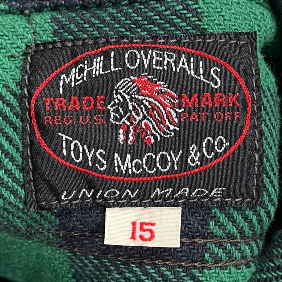 TOYS McCOY（トイズマッコイ） チェック柄チンストラップネルシャツ