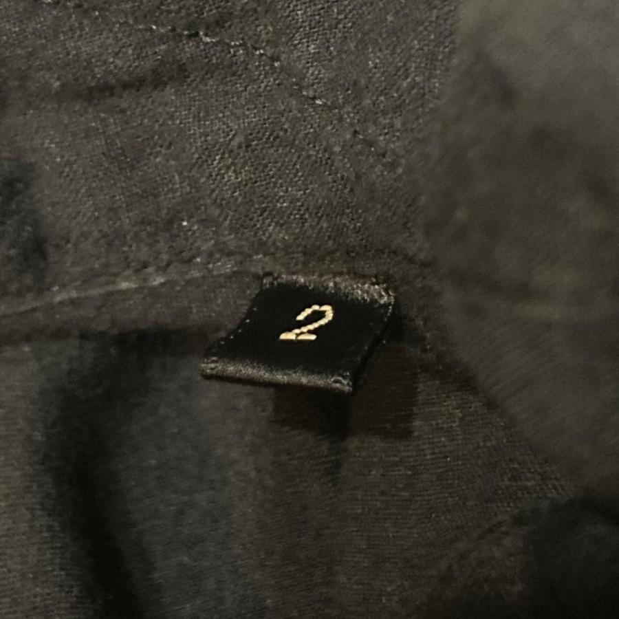 コモリ COMOLI 長袖シャツ A03-02006 KHADIコットン コモリシャツ ブラック サイズ：2の画像