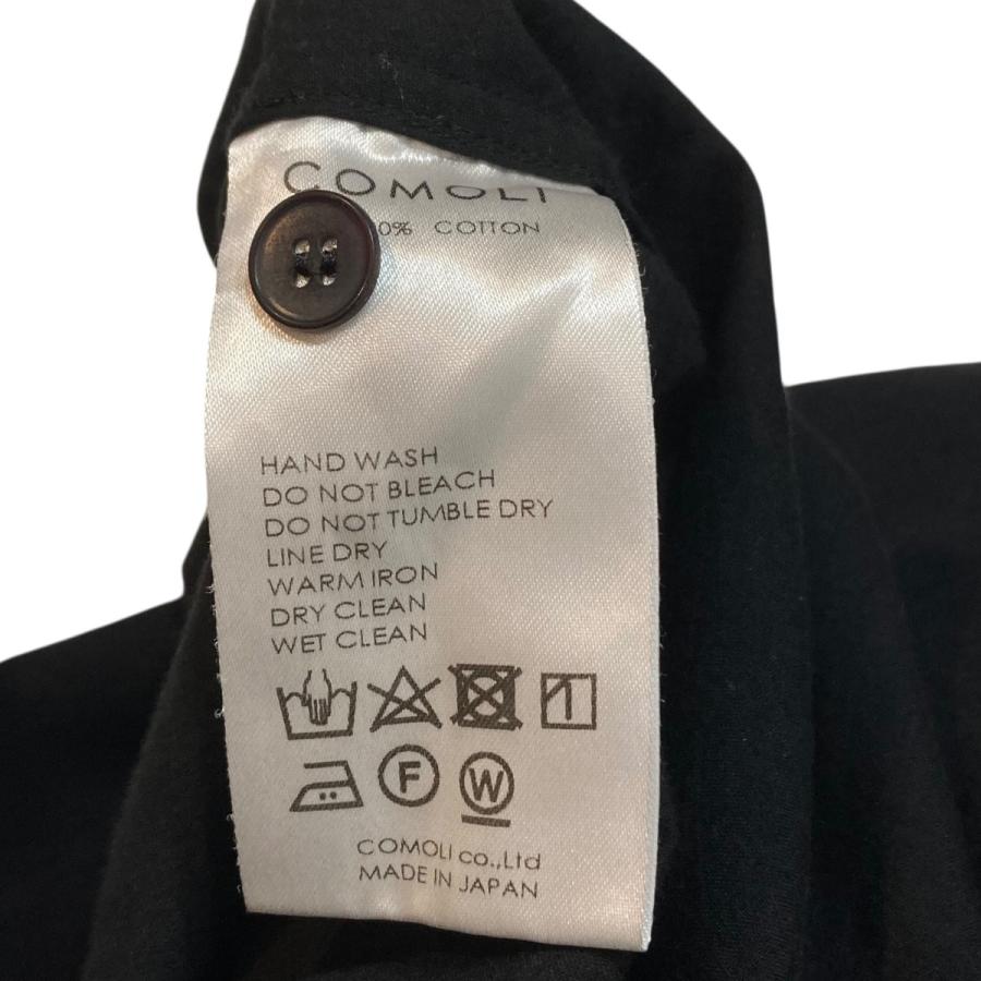 コモリ COMOLI 長袖シャツ A03-02006 KHADIコットン コモリシャツ ブラック サイズ：2の画像