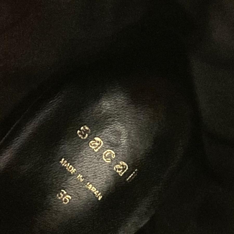 sacai（サカイ） ブーツ 25-08087 ブラック サイズ：36 : カインドオル