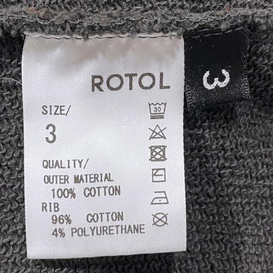 ROTOL（ロトル） ROTOL 24AW ジップデザインスウェットトレーナー