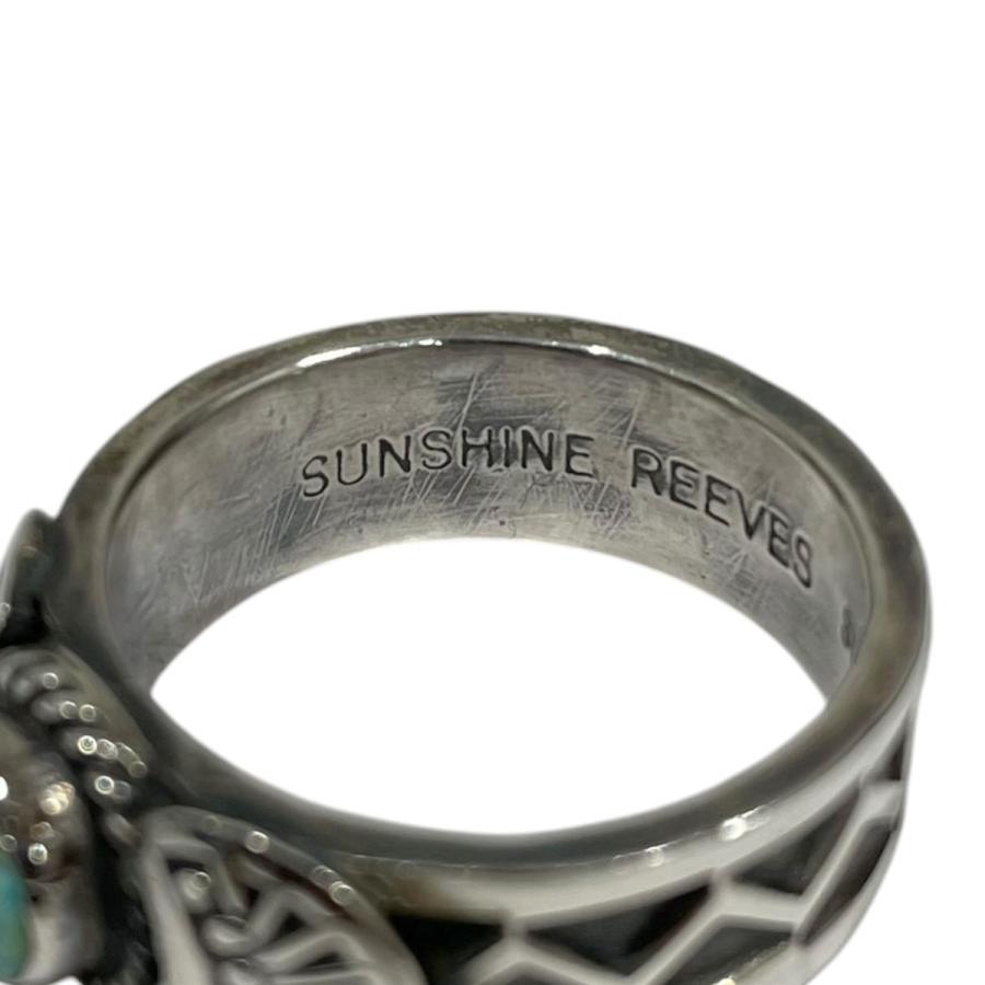NAVAJO サンシャインリーブス ターコイズリング SILVER925 Indian Jewelry インディアンジュエリー インディアンジュエリー