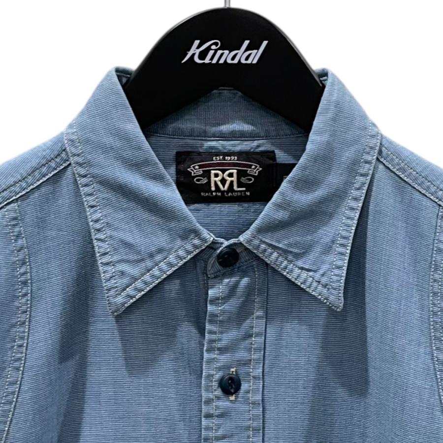 RRL ペイズリー柄 長袖シャツ ダブルアールエル S RRL Ralph Lauren（ダブルアールエル） RRL 長袖シャツ スカイブルー