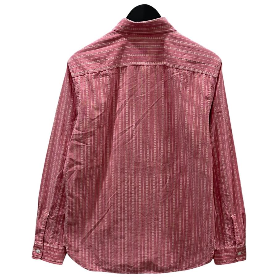 RRL ダブルアールエル ウエスタンシャツ 桜色 S コットン100% RRL Ralph Lauren（ダブルアールエル） RRL ストライプ柄長袖シャツ