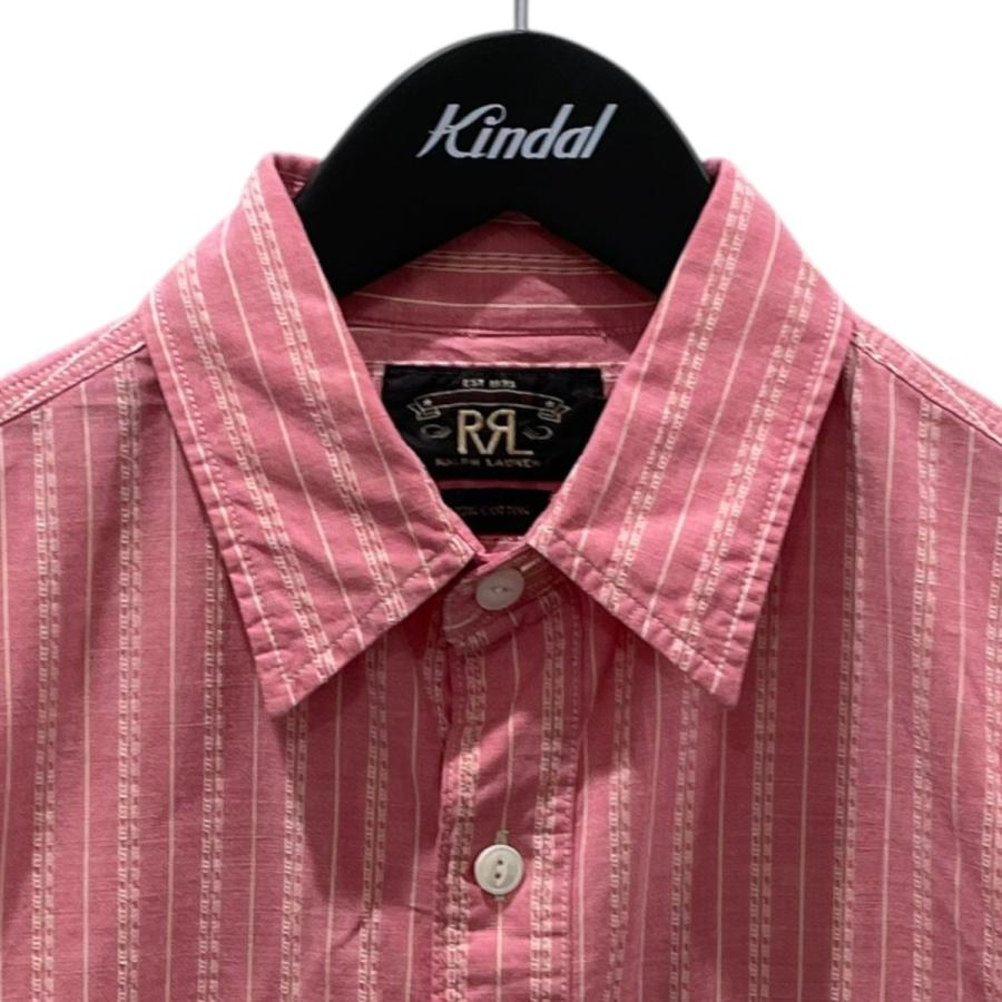 【極美品】RRL ストライプ シャツ XS ダブルアールエル ラルフローレン RRL Ralph Lauren（ダブルアールエル） RRL ストライプ柄長袖シャツ