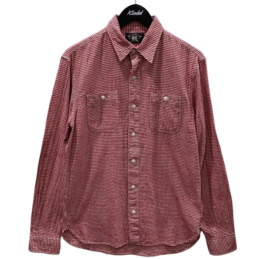 RRL RALPH LUREN チェックシャツ　L RRL Ralph Lauren（ダブルアールエル） RRL チェック柄シャツ レッド