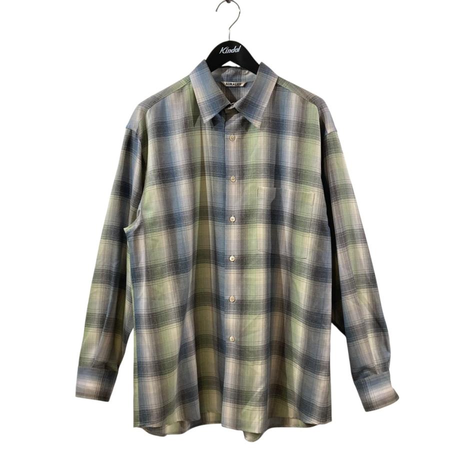 AURALEE（オーラリー） AURALEE SUPER LIGHT WOOL CHECK SHIRT