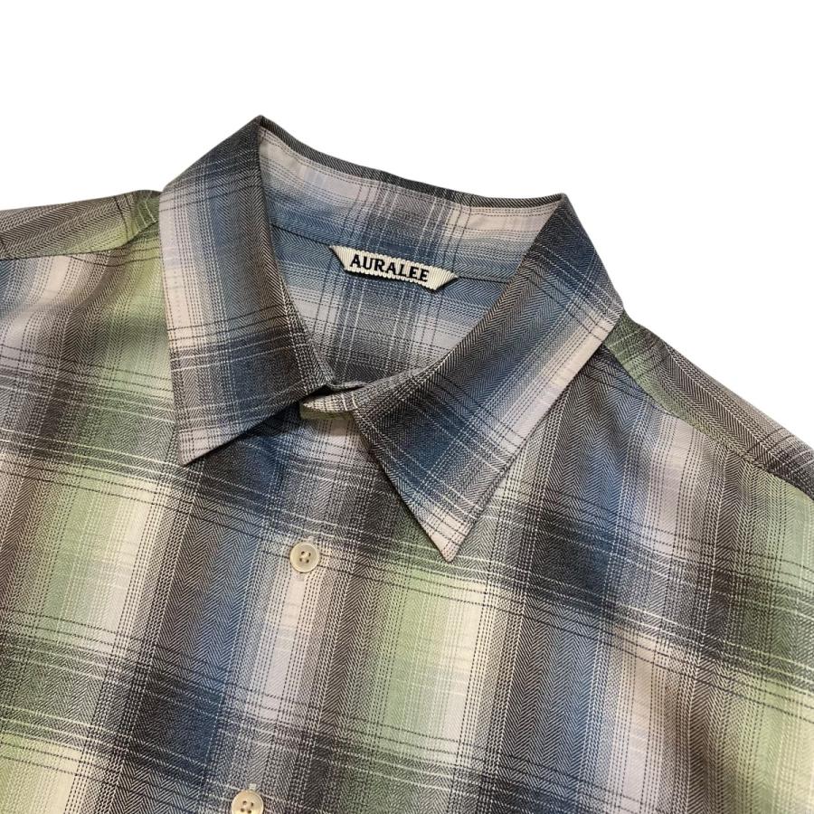 AURALEE（オーラリー） AURALEE SUPER LIGHT WOOL CHECK SHIRT