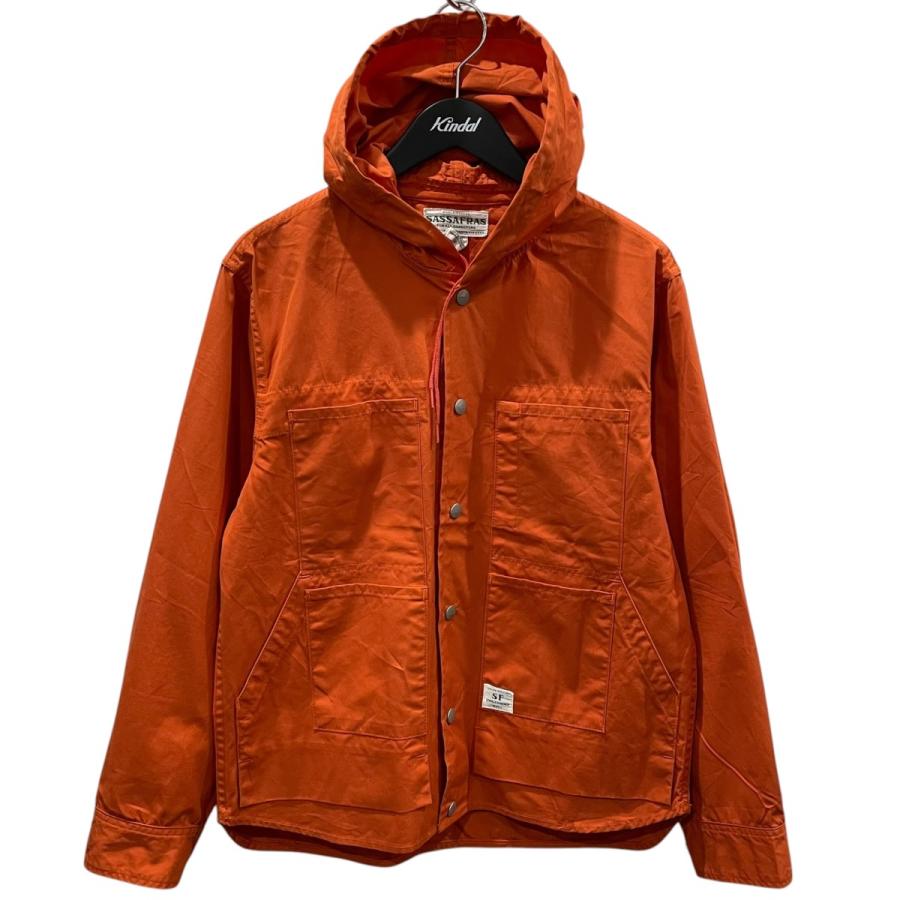 .*N様 SASSAFRAS ナイロンジャケット オレンジ SASSAFRAS（ササフラス） フーデッドジャケット FEEL SUN BUD JACKET