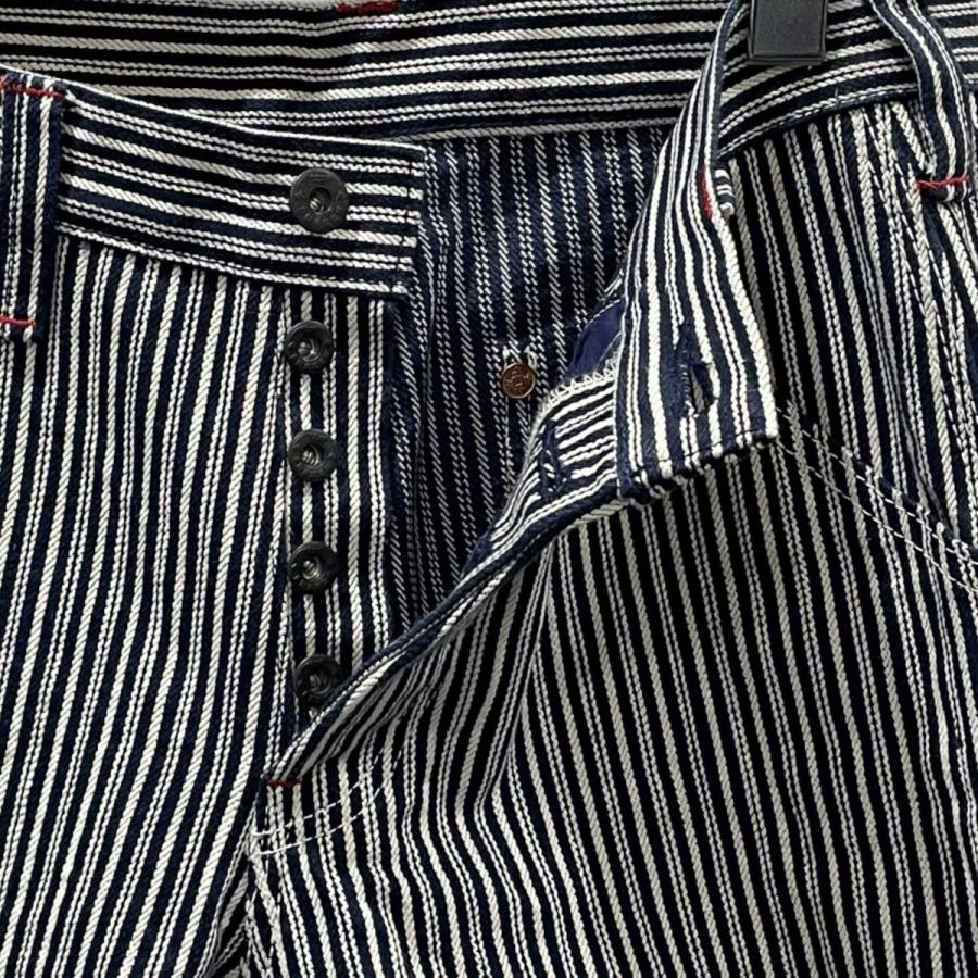 サムライジーンズ SAMURAI JEANS ストライプ柄パンツ HICKORY PAINTER
