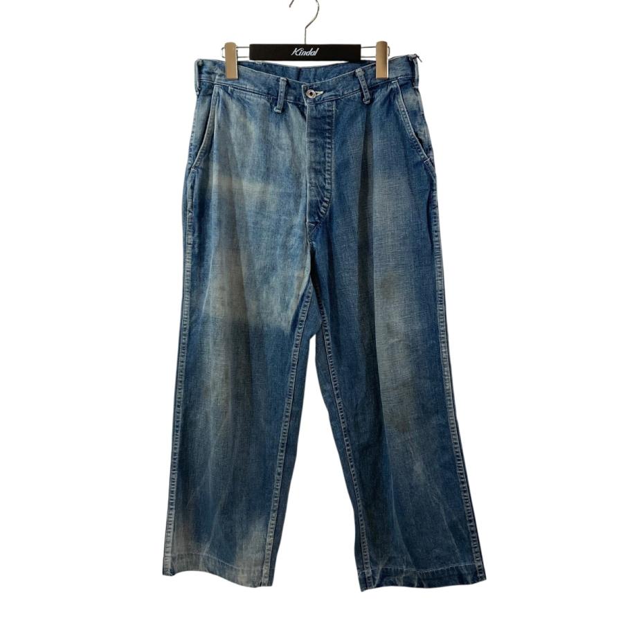 アプレッセ A．PRESSE US ARMY DUNGAREE DENIM TROUSERS デニムパンツ