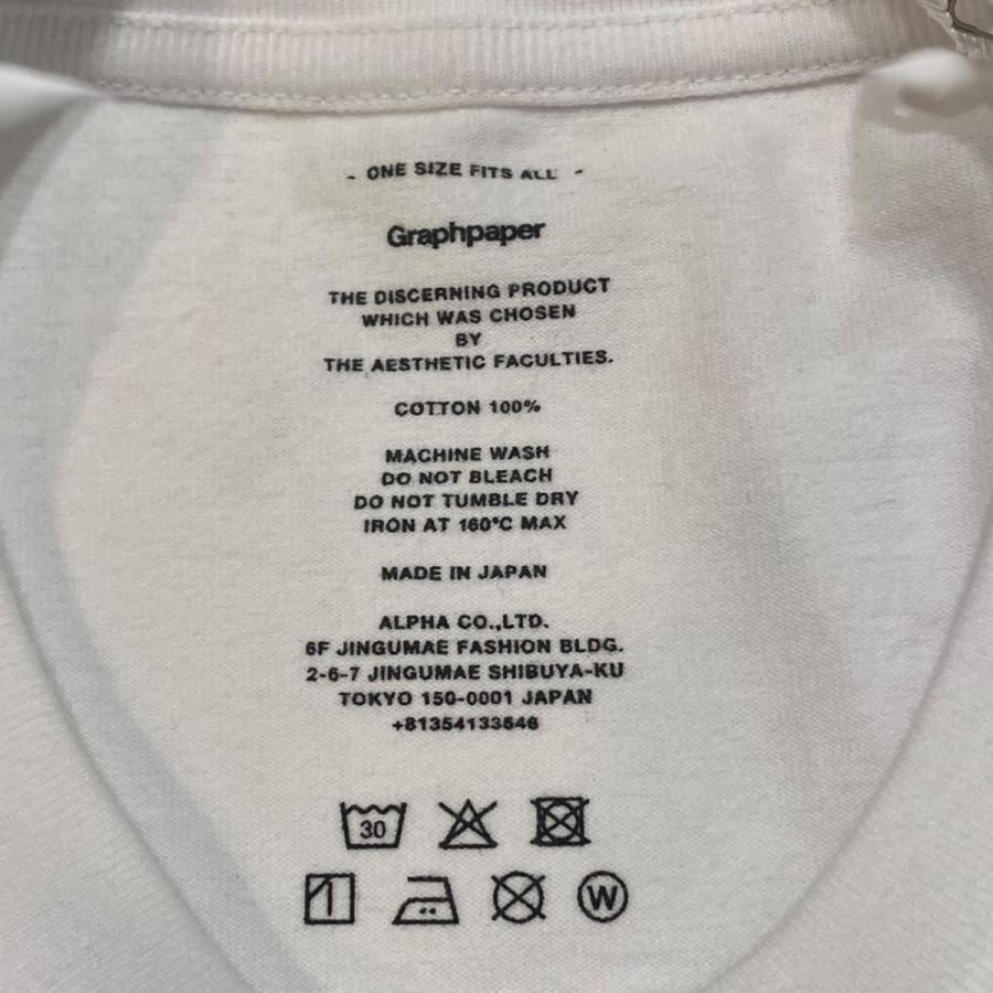 値下げ】Graphpaper S／S Oversized Tee Tシャツ GU252-70023B