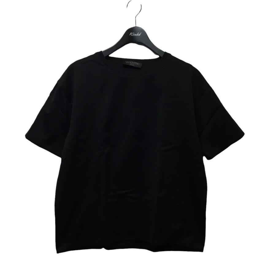 VALENTINO スタッズ付き ブラック Tシャツ S