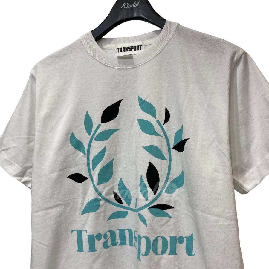 【値下げ】TRANSPORT 「TP LAUREL S／S TEE」 プリントTシャツ ホワイト サイズ：M (自由が丘店)｜kindal｜03