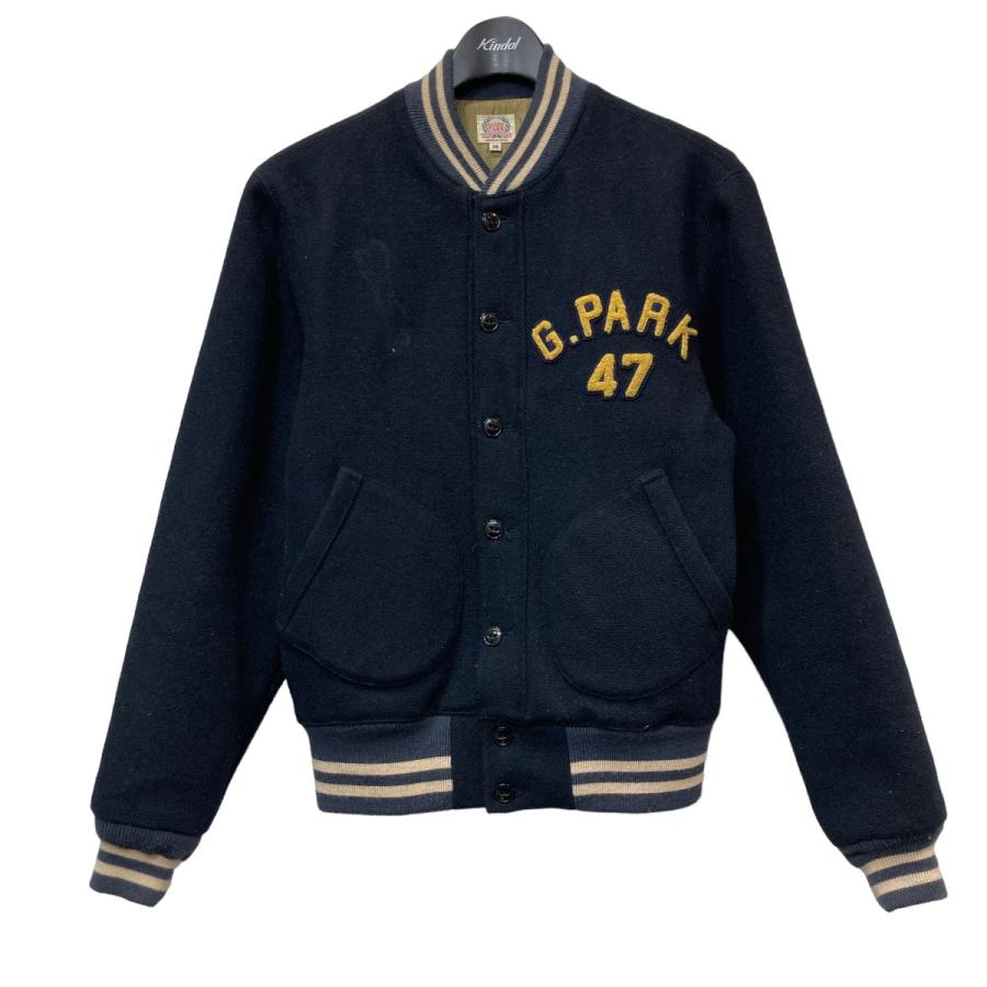 【値下げ】THE FLAT HEAD GLORY PARK スタジャン ネイビー サイズ：38 (自由が丘店) 8078000160897